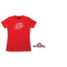 Camiseta Troy Lee Designs Logo - Vermelha - Feminina 